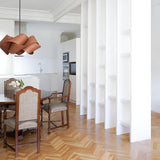 Moderne Hängelampe aus Holz für das Esszimmer